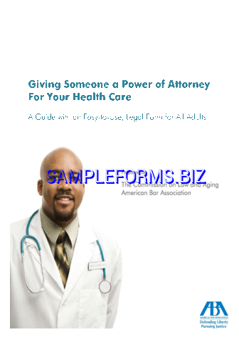 General Medical Power of Attorney Form 1